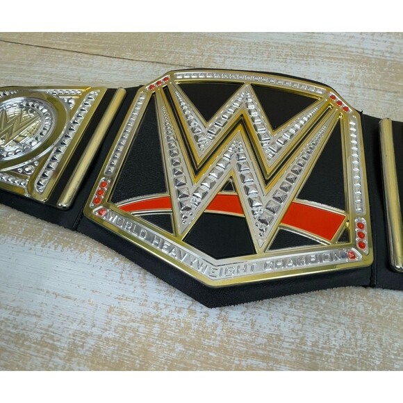 WWE 2014 Mattel HEAVYWEIGHT CHAMPIONSHIP Youth Replica New Logo Wrestling BELT - Picture 2 of 13